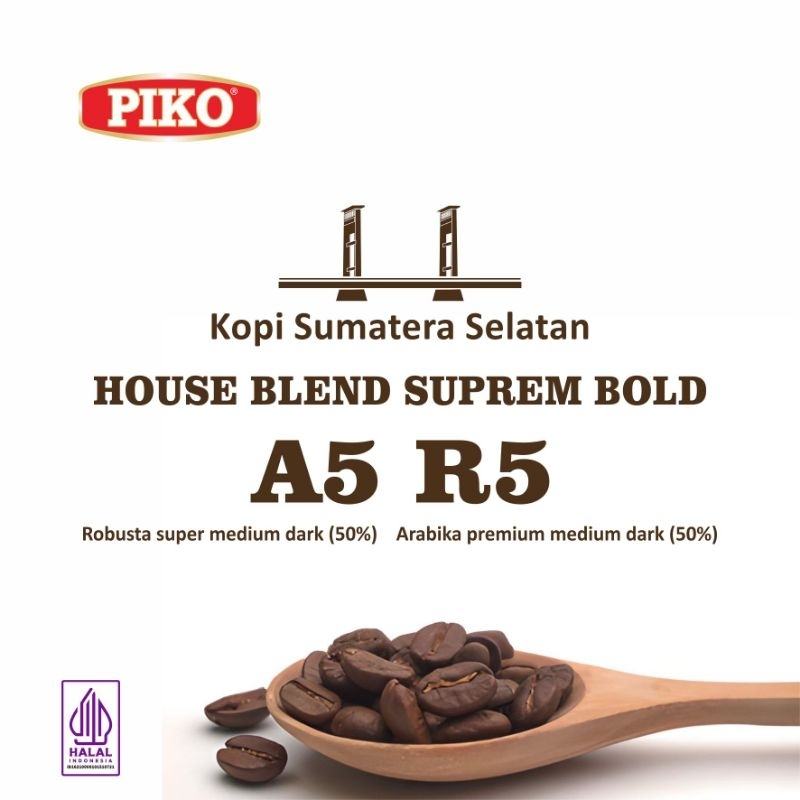 

Biji Kopi Bubuk Arabika Blend Robusta A5R5 Suprem Bold 250gr Espresso Blend