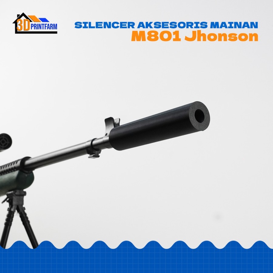 Silencer Peredam Suara Mainan Tembak Spring Dcobra M801 Johnson 1941