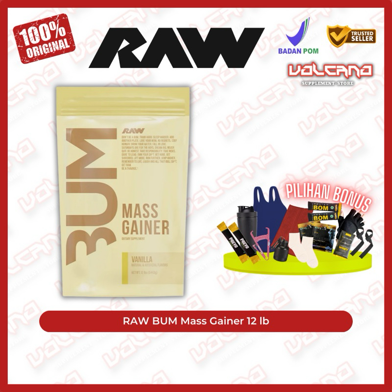 RAW BUM Mass Gainer 12 lb CBUM weight gain protein bulking