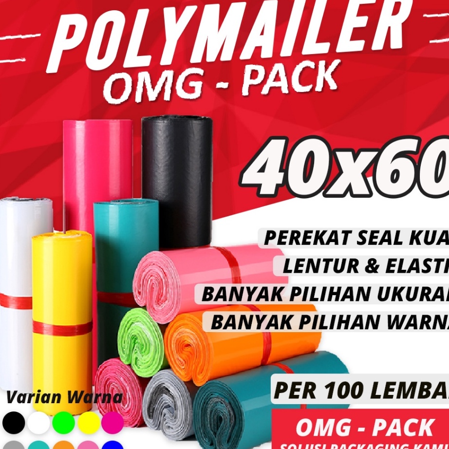 

Terbaik PLASTIK POLYMAILER 4x6 Kantong Tebal Premium Amlop Polimailer Warna Bubble Packing Baju OnShop 1 Pcs