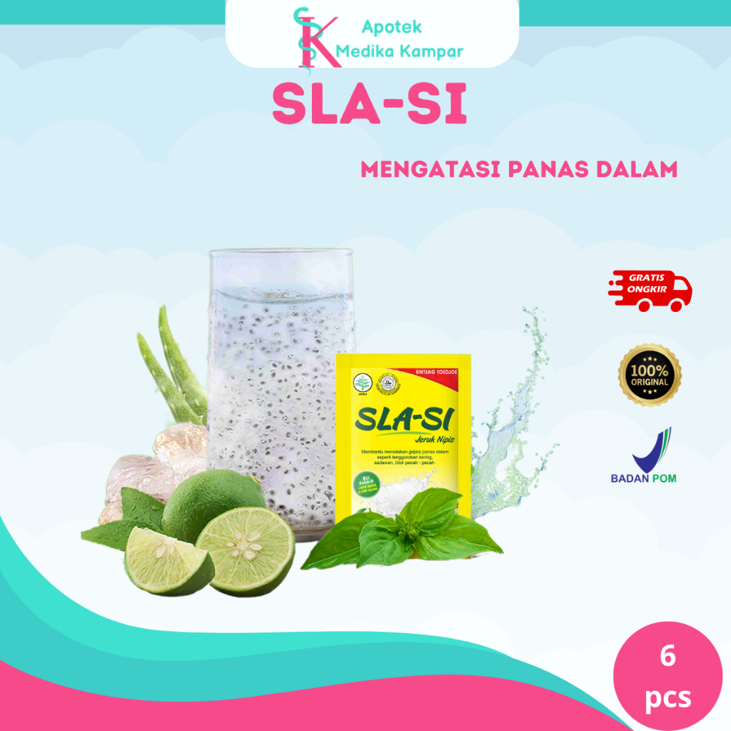 

Sla-si Jeruk Nipis bintang toedjoe renceng isi 6 saset untuk panas dalam sariawan / minuman saset