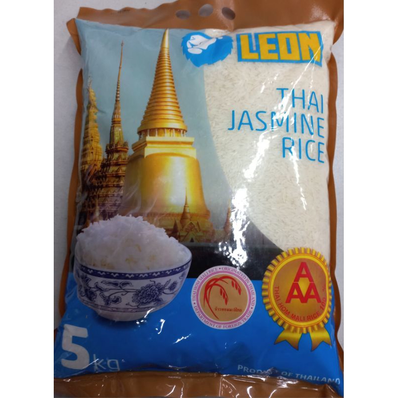 

Beras Premium Thai Melati LEON Thai Jasmine Rice 5kg - SI