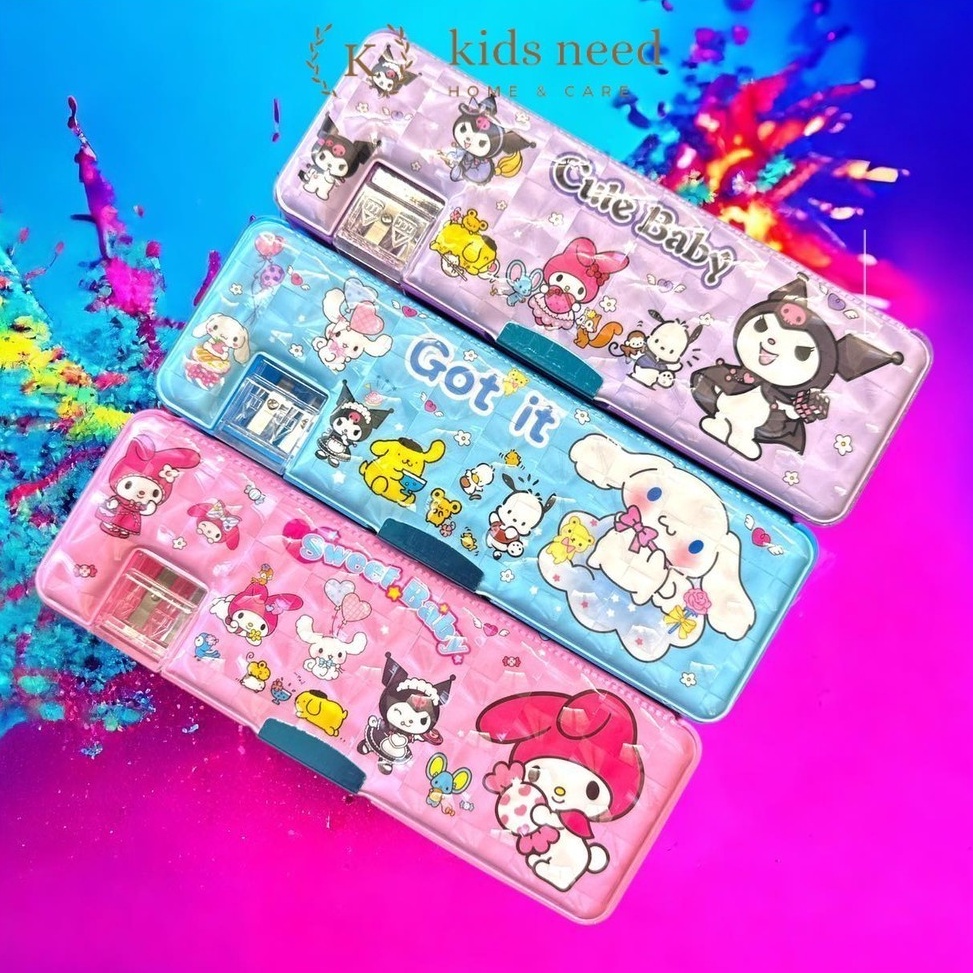 

Kirim sekarang Tempat Pensil Magnet Karakter 2 Sisi Kotak Pensil Magnet Karakter Dengan Rautan Mini Pensil Case Sanrio Kuromi Hologram Lucu