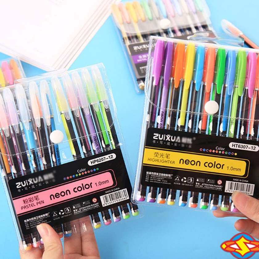 

Tawaran Pena Glitter Metalik 1mm Isi 12pcs Pulpen Warna Warni Tinta Pastel Neon Color Pen Pastel Ballpoint Craftwork Scrapbook Gel Ink Hhlhter Penanda Buku Warna Warni Ujung Lembut Import