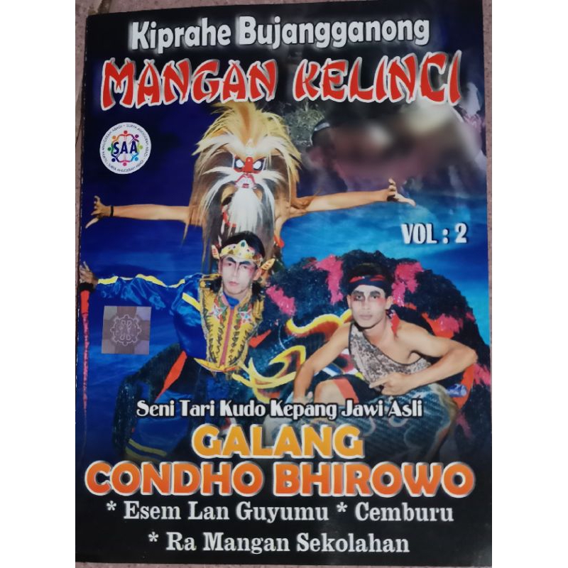 VCD original jaranan Galang condho Birowo mangan kelinci