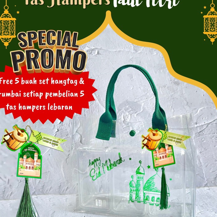 

Bonuskan Tas Hampers Motif Idul Fitri Tas Souvenir Lebaran Tas Kue Kering Hampers Lebaran Eid Mubarak Tas mika transparan lebaran Dus kue kering Box kue Idul Fitri Kado Idul Fitri Parcel Idul Fitri Bingkisan Lebaran