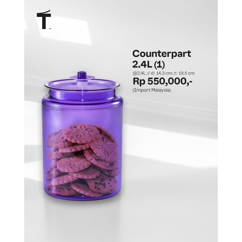 Toples Counterpart 2,4L (1) Tupperware