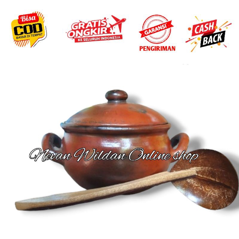 PANCI GERABAH TANAH LIAT + CENTONG | PANCI TANAH LIAT | PANCI TRADISIONAL