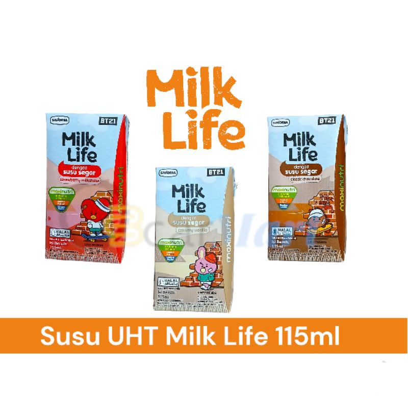 

GSVmart Susu UHT MILKLIFE 115ml ECER SATUAN