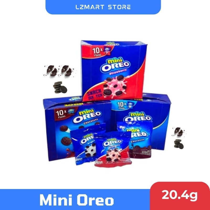 

Mini Oreo Biscuit ( 20.4g ) All Variant untuk Travelling 1 Box isi 10pcs