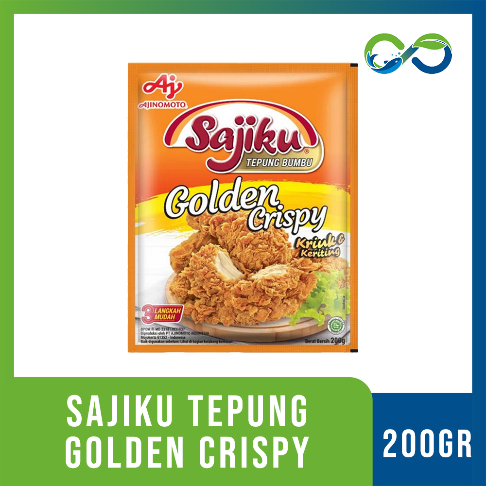 

[AquaEcoFarm] SAJIKU® Tepung bumbu Golden crispy Sachet 200g Bandung