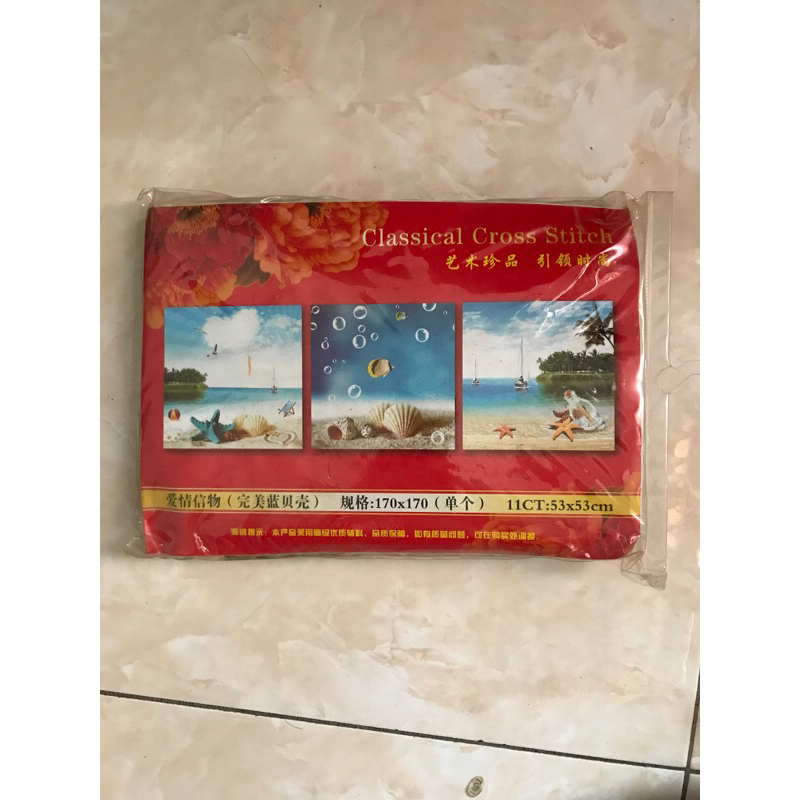 cross stitch set kristik sulaman