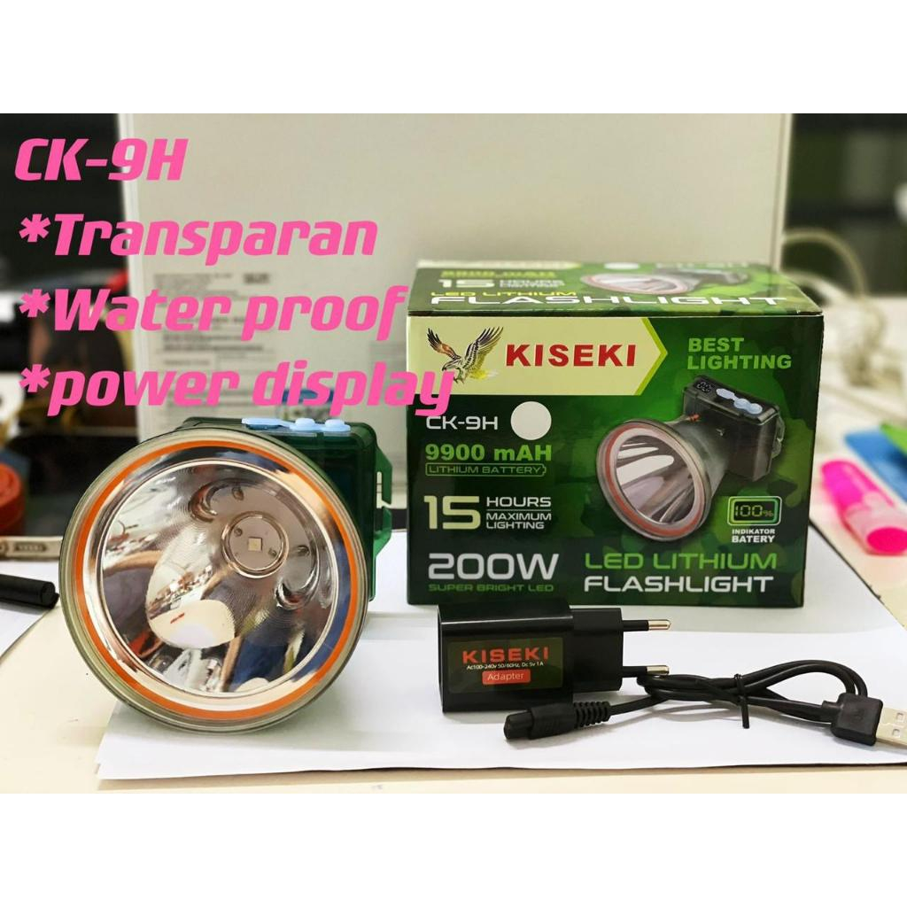 Senter Kepala Led KISEKI 200W (CK-9H), KISEKI 150W (CK-8H), KISEKI 100W (CK-7H) Cahaya Putih Free Le
