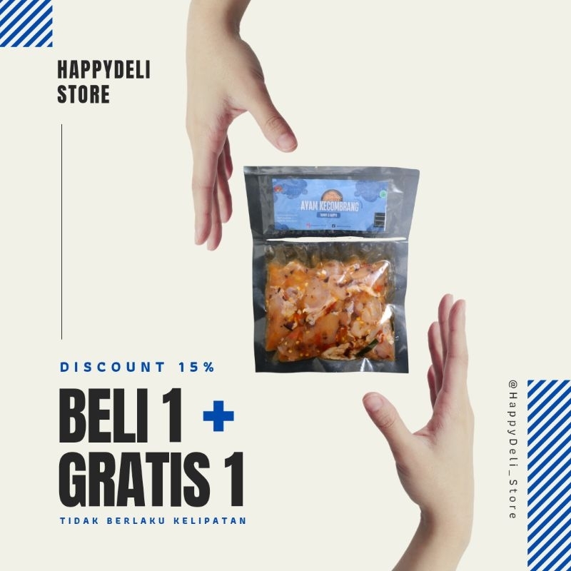 

Happydeli | AYAM KECOMBRANG| Ayam berbumbu | 100GRAM
