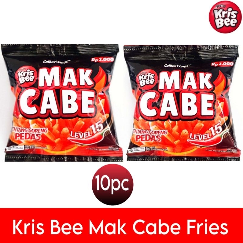 

Kris Bee Mak Cabe kentang goreng pedas renteng