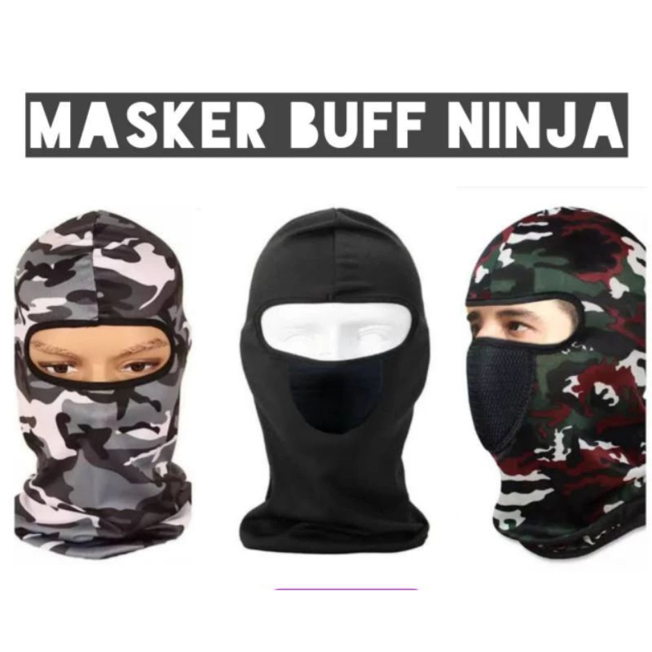 Masker Buff ninja/masker ninja/Masker buff full face