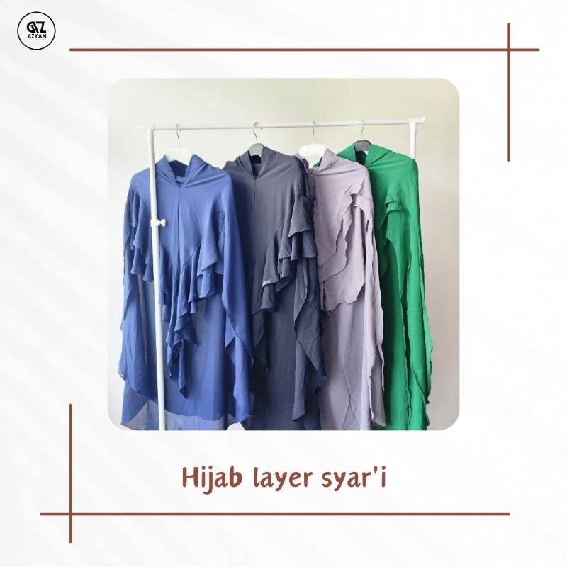 Hijab syar'i 2 layer Murah