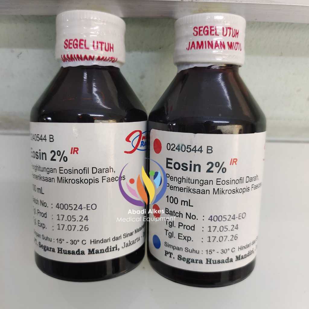 Larutan Eosin 2% INDO REAGENT 100ml | Pewarna MDT Reagent 2
