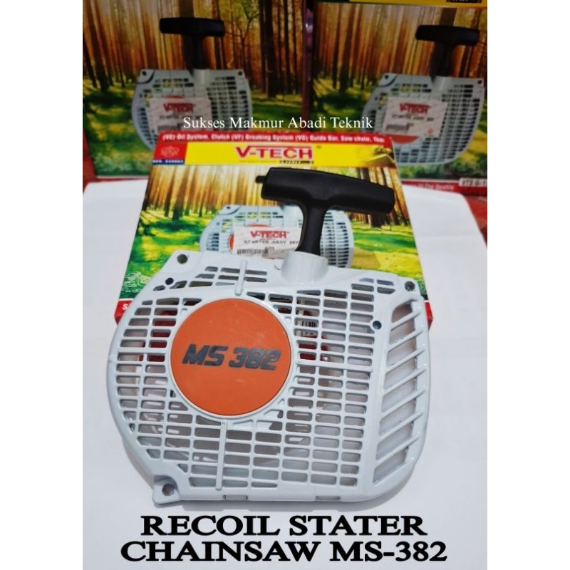 Recoil stater chainsaw stihl ms-382 Tarikan stater senso kecil 382