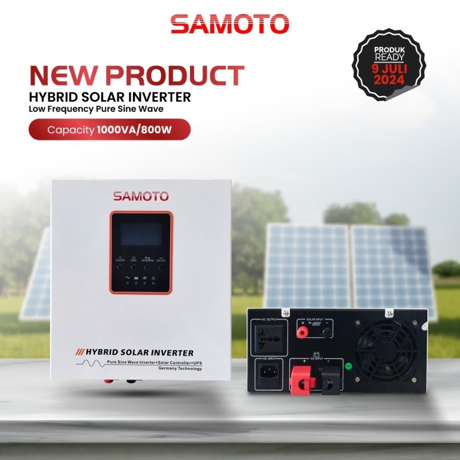 ILS1000 Hybrid Solar Inverter SAMOTO Inverter Low Frequency 12V 1000VA/800W Solar Panel Controller