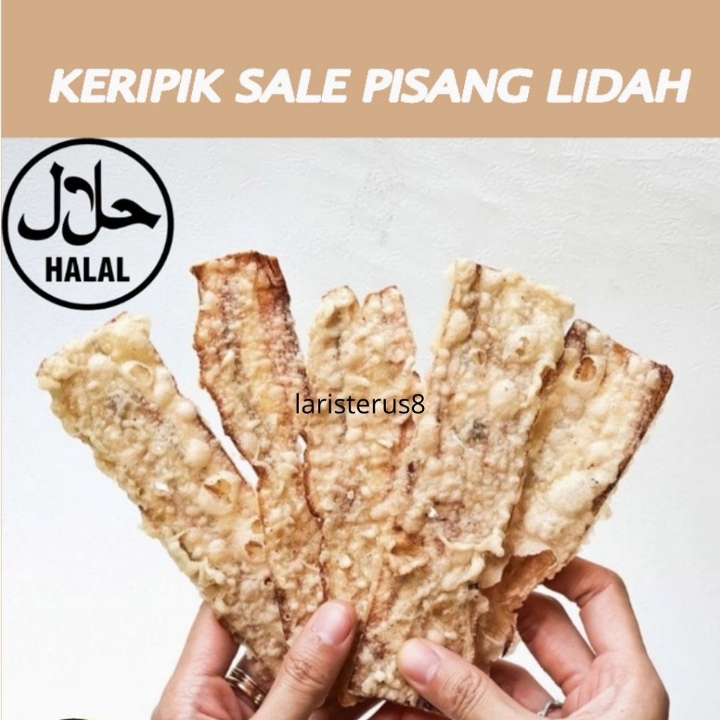 

Sale Pisang Lidah Khas Bandung 250gr - Cemilan Pisang Sale Lidah - Sale Lidah Crispy