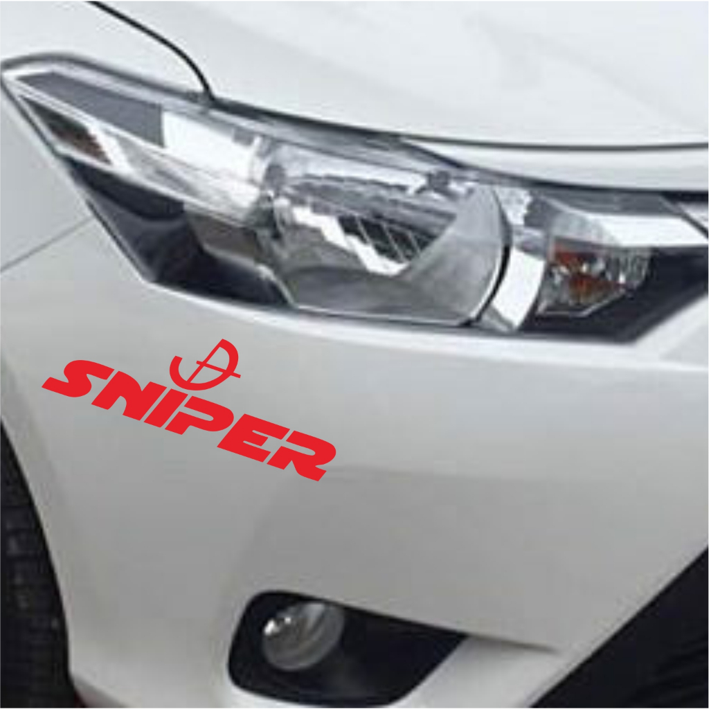 CUTTING STICKER MOBIL SNIPER STIKER BUMPER MOBIL MURAH KEREN