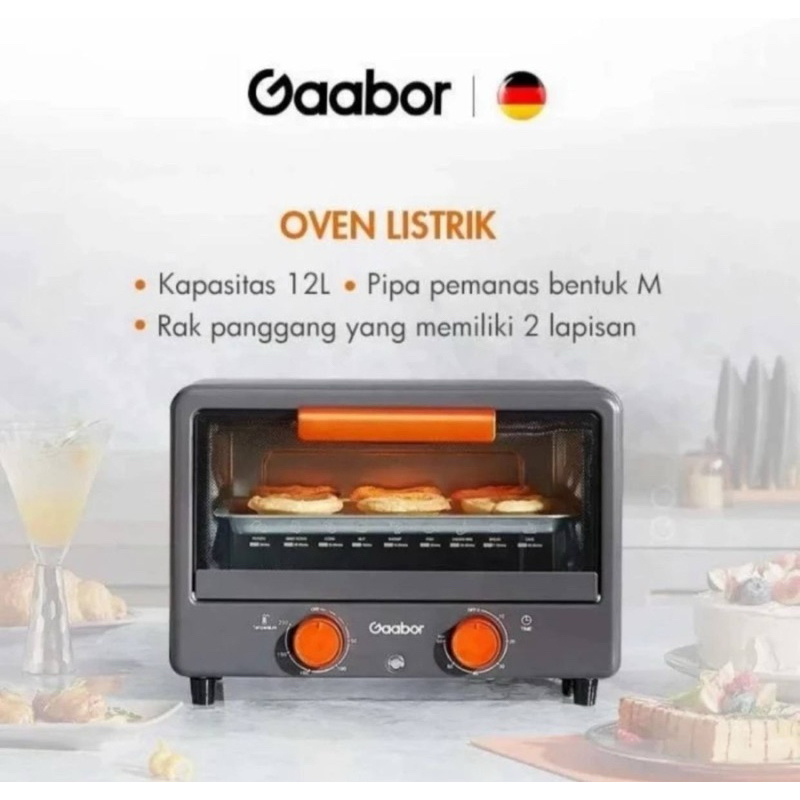 Oven Listrik Gaabor 12 Liter GT-M12A Pemanggang Listrik - Original