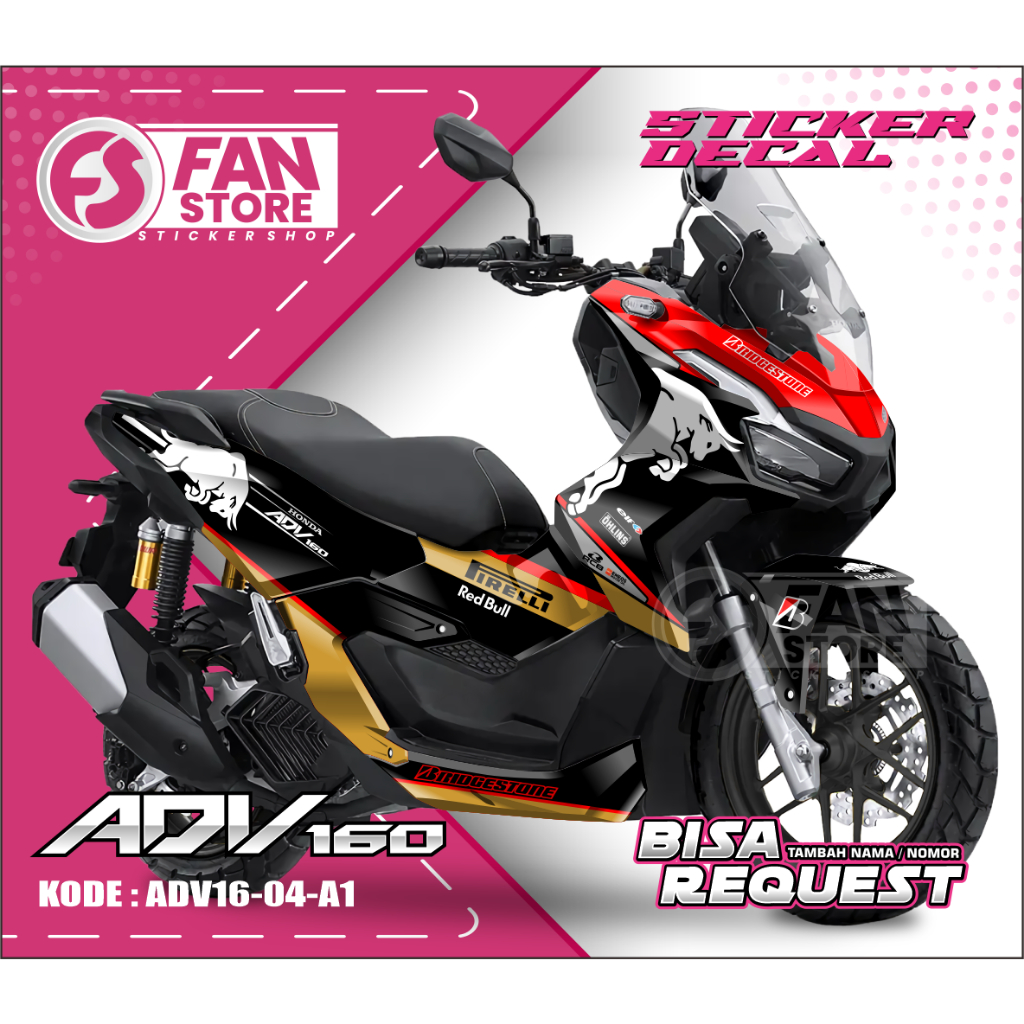 DECAL ADV160 - STIKER DECAL FULLBODY ADV NEW 160 RACING EDITION - ADV16