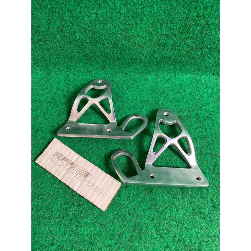 Kupingan lampu depan ninja ss/BREKET KUPINGAN LAMPU NINJA SS MODEL CNC RACING BAHAN ALUMUNIUM 1 SET