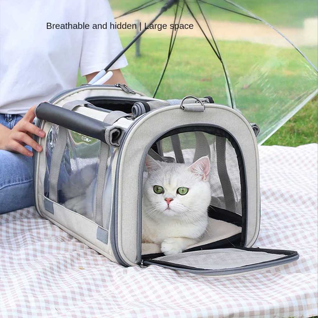 TAS ANJING KUCING PET CARRIER BAG TAS KANDANG ANJING KUCING BREATHBLE PET CARRIER BAG
