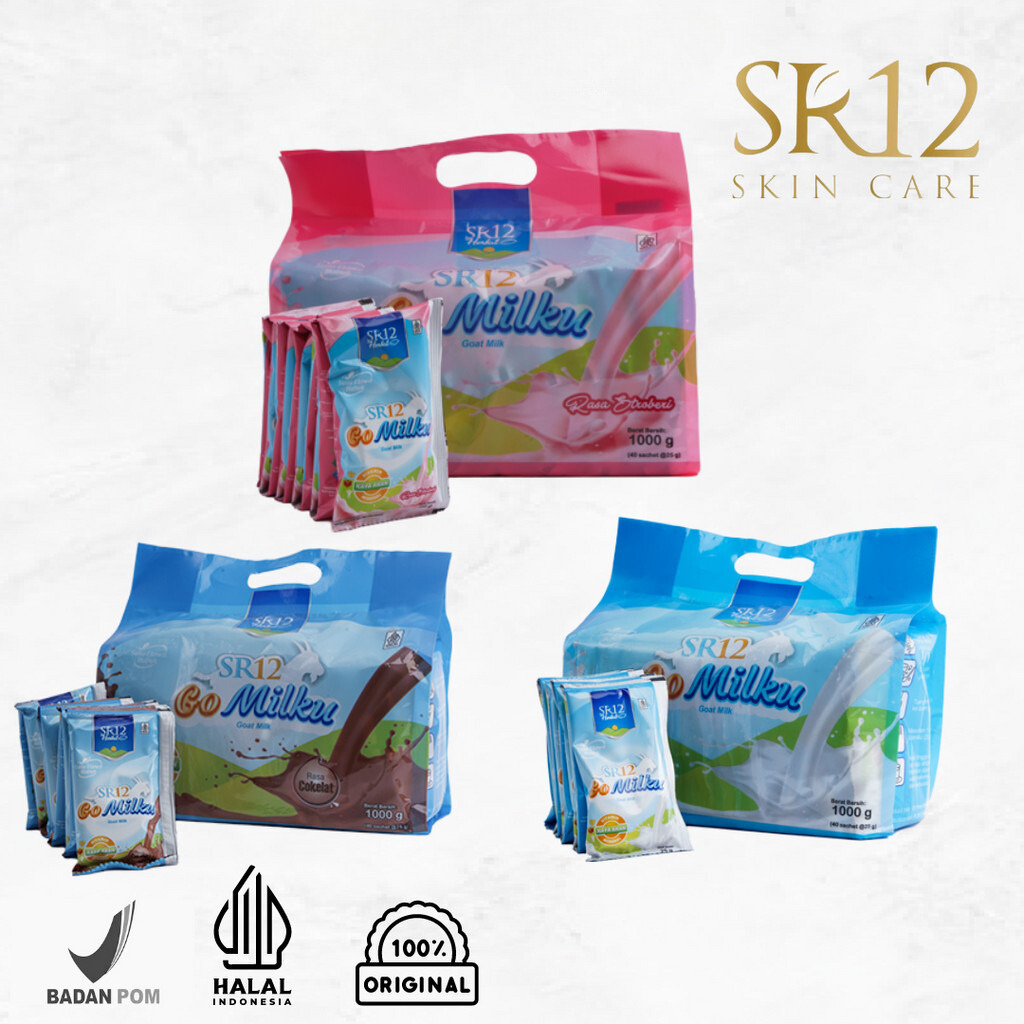 

SaSaSlim - SR12 Go Milku Susu Kambing Etawa Kemasan Bag Isi 40 Sachet