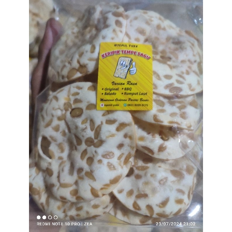 

keripik tempe sagu bulat original Nyemil yukk ☺