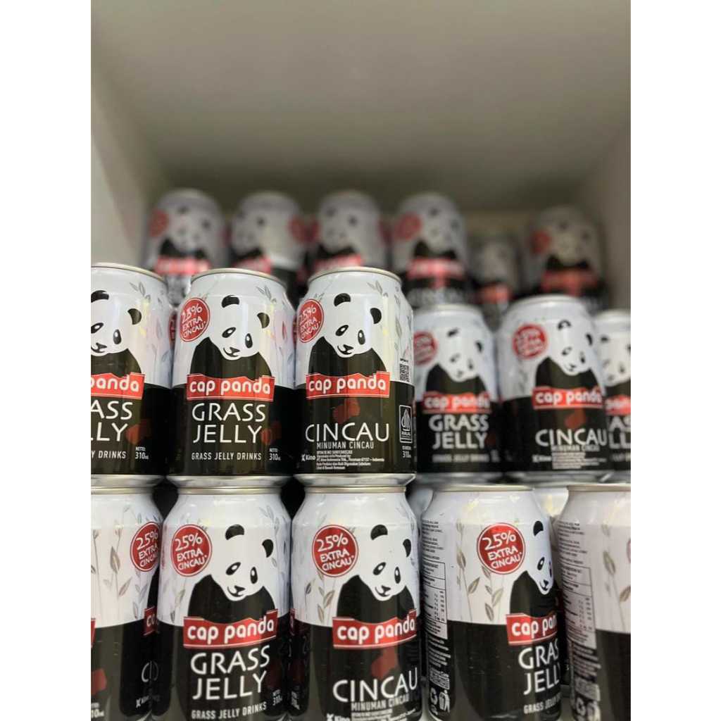 

Minuman cincau cap panda / grass jelly kaleng 310ml