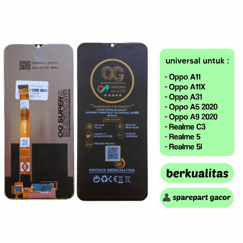 LCD OPPO A11 | OPPO A11X | OPPO A31 | OPPO A5 2020 | OPPO A9 2020 | REALME C3 | REALME 5 | REALME 5i
