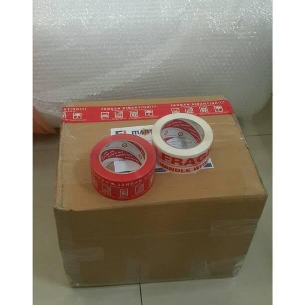 

PAKET PACKING AMAN- (BUBLE WRAP+KARTON+STIKER FRAGILE)