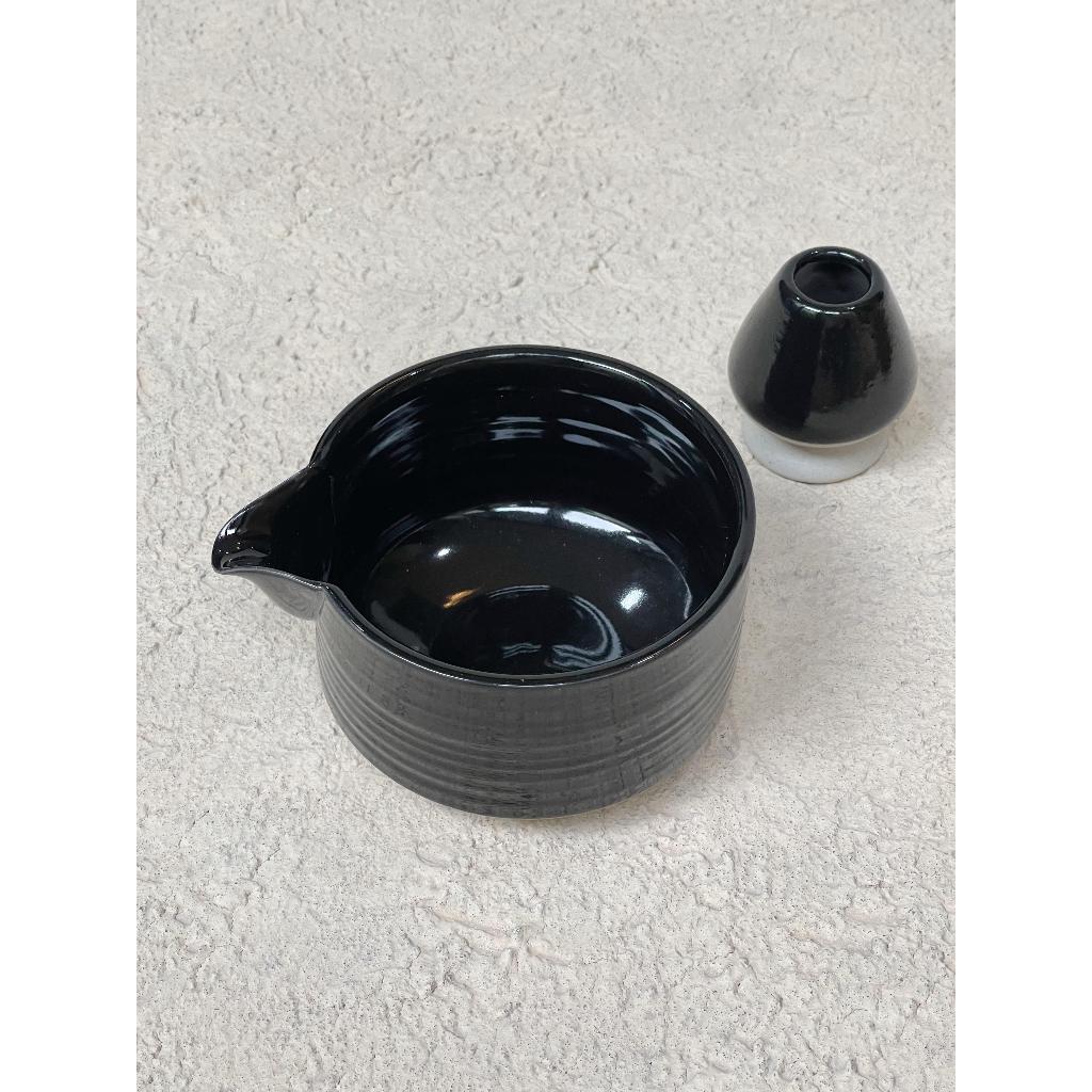 Matcha Bowl + Chasen Holder Ceramic Premium 34