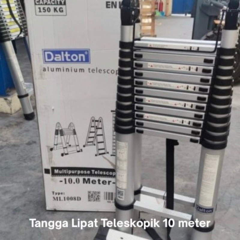 Tangga Lipat Alumunium Teleskopik Double 10 meter Dalton ML1008D