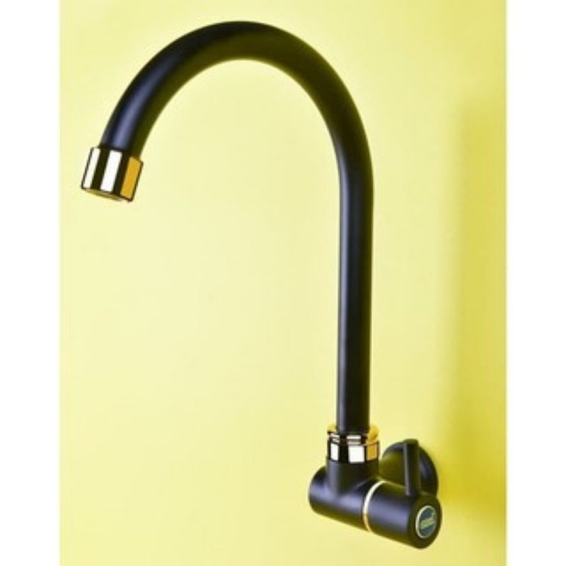 KRAN ANGSA ONDA/KRAN BAK CUCI HITAM V 640 GBU /KRAN ANGSA HITAM KUNINGAN