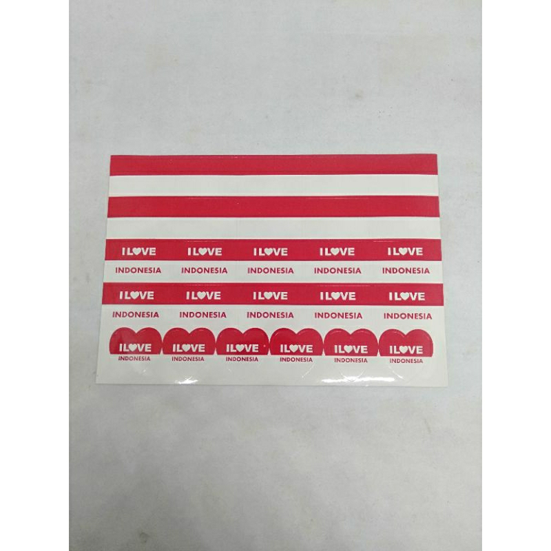 

stiker pipi merah putih / stiker pipi 17 agustusan/ stiker muka / stiker party / stiker lomba