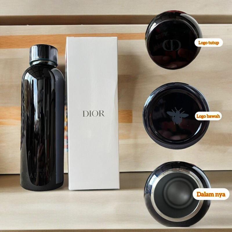 Dior Sauvage flask Bottle / Tumbler Dark Blue Termos 500ml