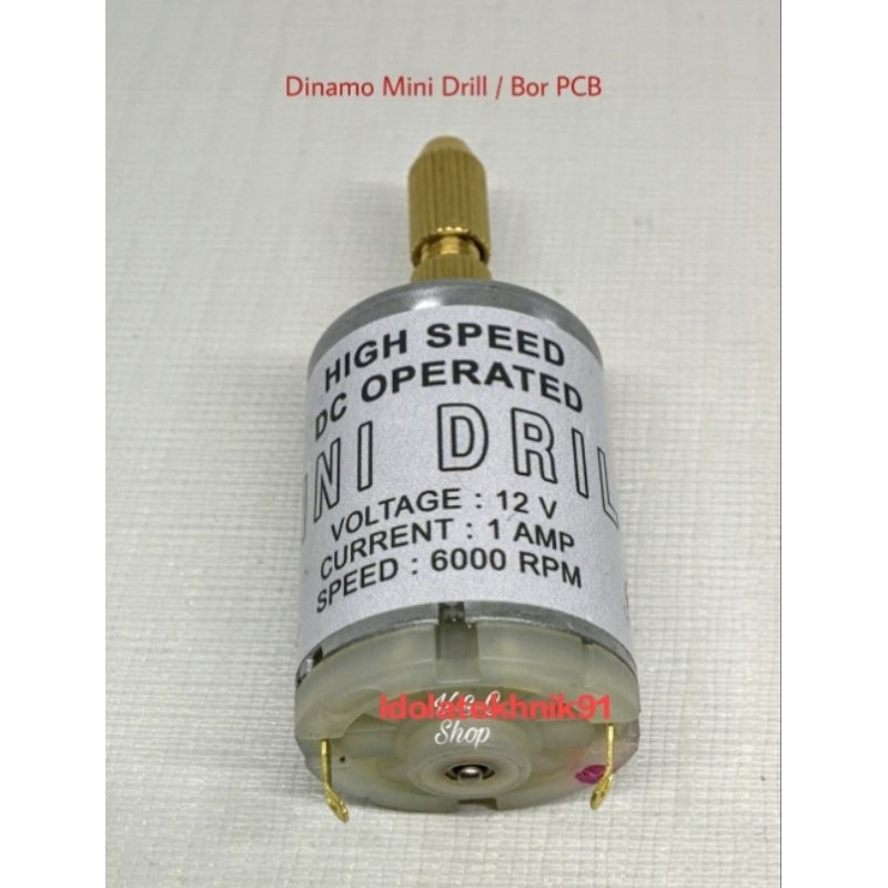 Bor PCB Titik Mini Drill DC 12 Volt