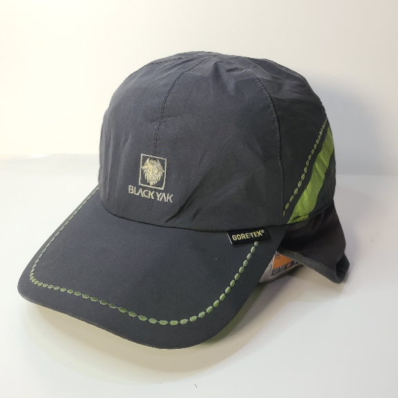 Topi Hiking Black Yak Goretex Outdoor Cap Grey Green