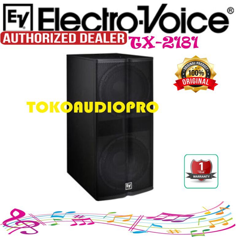 Sub Electro Voice TX2181 Dual 18 Inch Passive Subwoofer Pasif EV Tx-2181