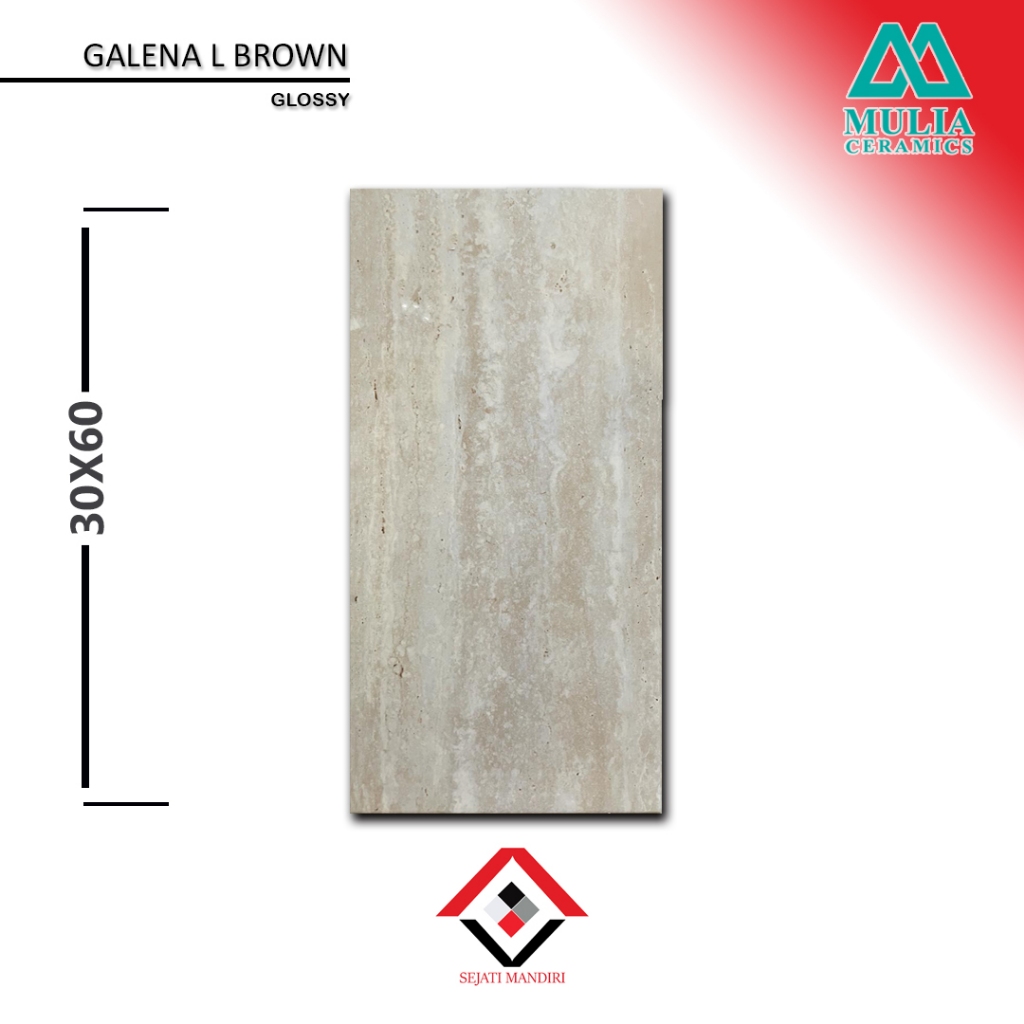 keramik dinding 30x60 - motif marmer - mulia galena l brown