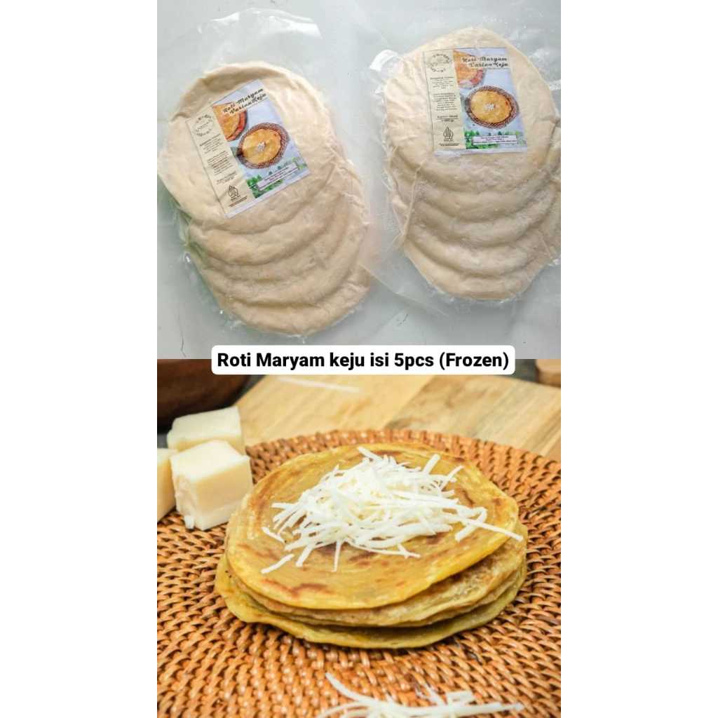 

Roti maryam keju / roti cane / roti canai isi 5pcs frozen