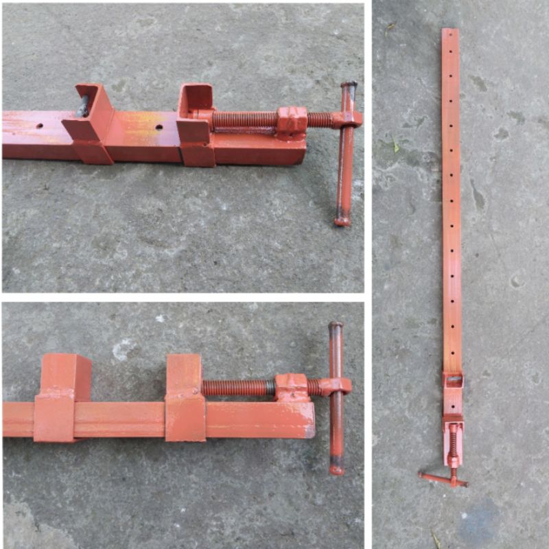 klem kayu pres kayu besi kanal pres kayu besi 120 cm dan 100 cm