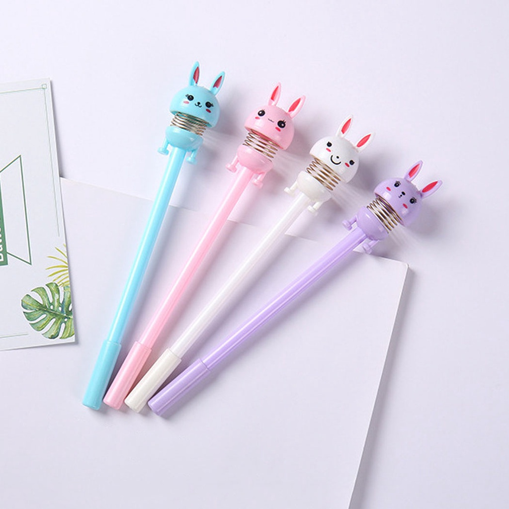 

Pena Bouncing Rabbit Stationary Murah Pulpen Goyang Spring Doll Smile Pulpen Karakter Kelinci