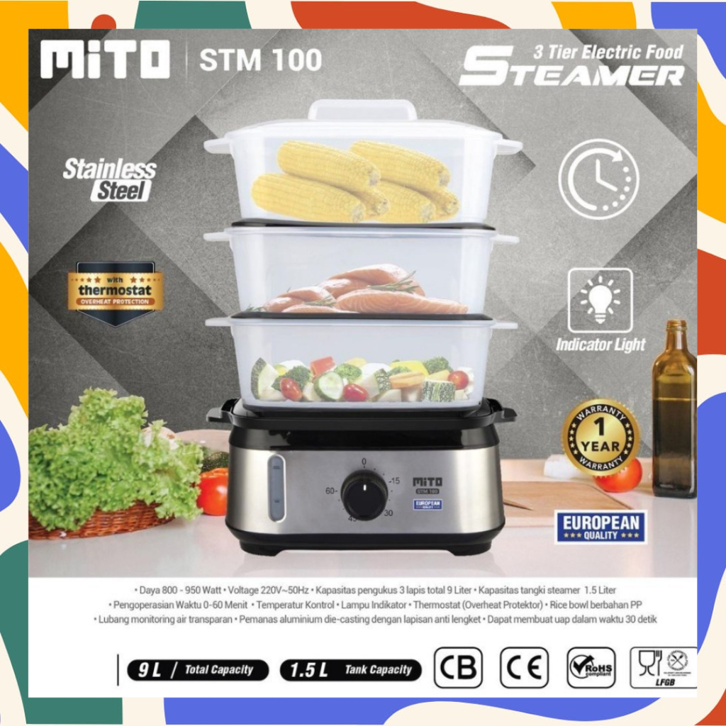 Mito Food Steamer Electric STM 100