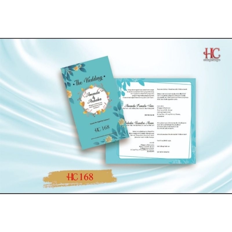Blangko Undangan Pernikahan HC 168 Blangko undangan Termurah Gratis File Setting dan Katalog Produk 