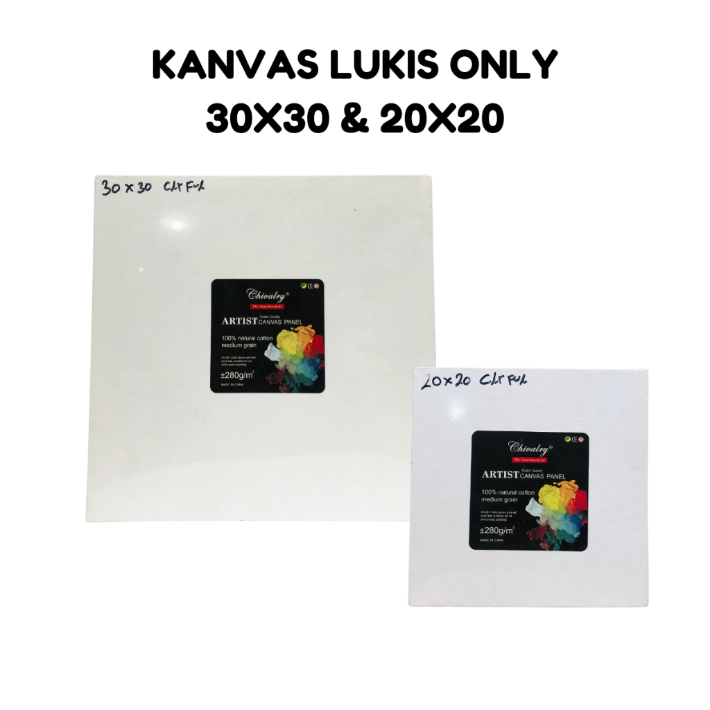 

Canvas Panel Chivalry Colourfull Impor Kanvas Ukuran 30x30 & 20x20 Artist Alat Melukis Kanvas Tanpa Bingkai